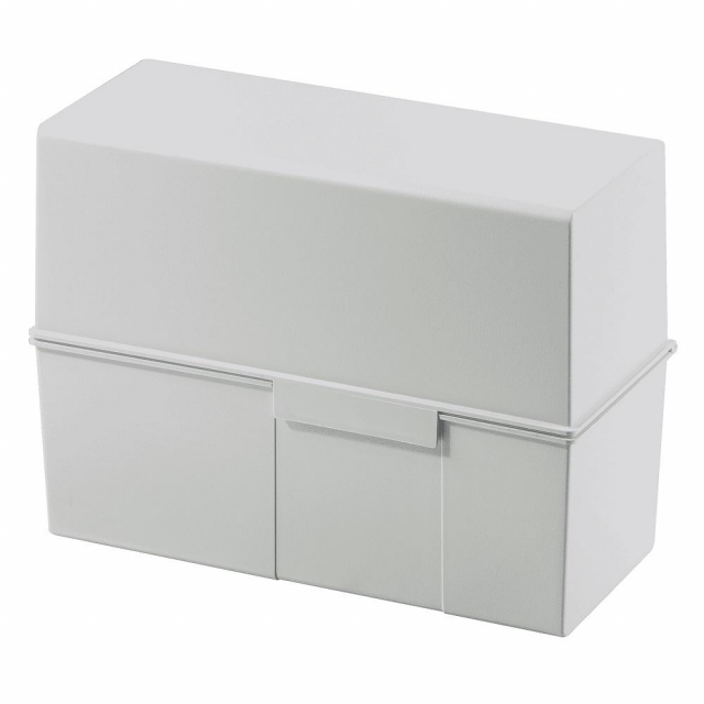 Karteibox DIN A5 quer lichtgrau