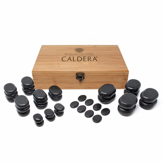 CALDERA Hot Stone Massagestein-Set 36-teilig
