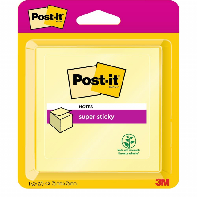 Post-it Haftnotizwürfel Super Sticky