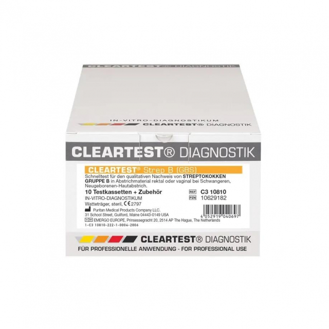 Cleartest Strep B 10 Testkassetten