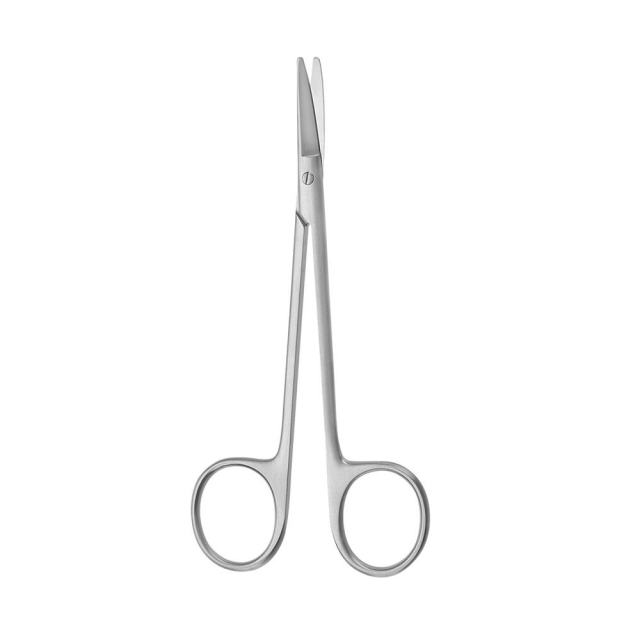 Schere 12cm, gebogen, st/st