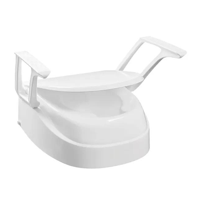 Toilettensitz mit Lehnen höhenverstellbar Sitzerhöhung für Toiletten