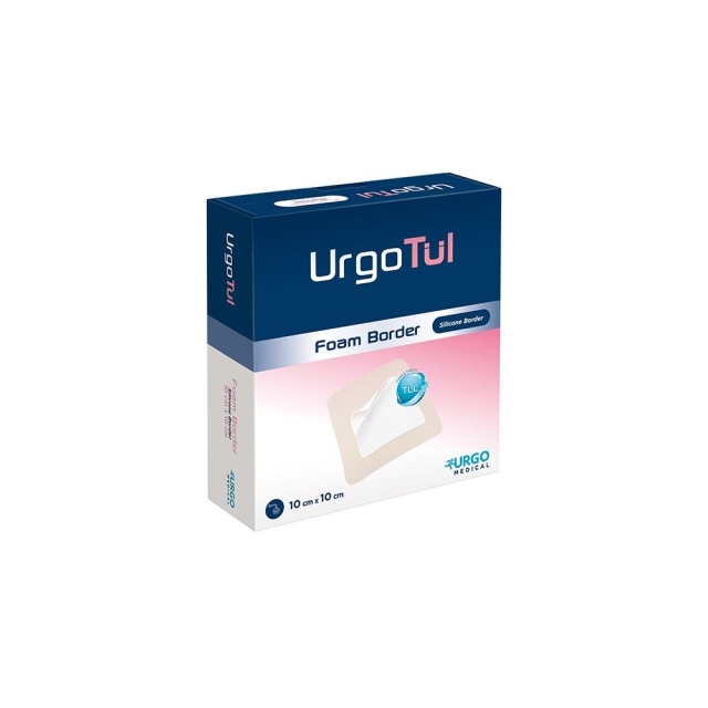 UrgoTül Foam Border Schaumstoffkompresse mit mikroadhäsiver TLC-Wundheilungsmatrix