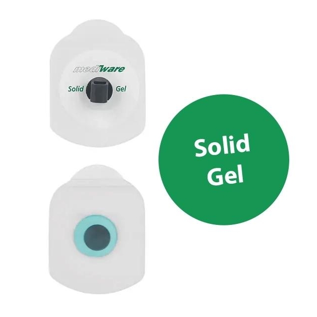 Rechteck-Elektrode Quick SPOT Solid Gel 51x36 mm 30 Stück Klebeelektrode von mediware