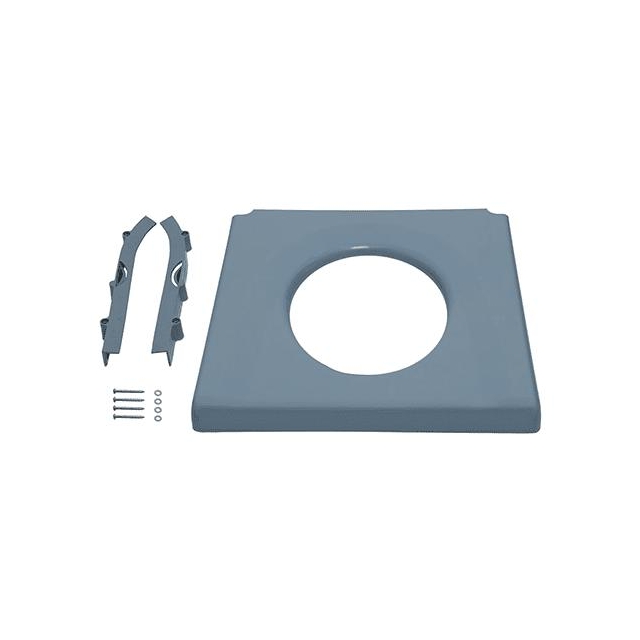 Sitzbrille Kunststoff grau für Toilettenstuhl TSU