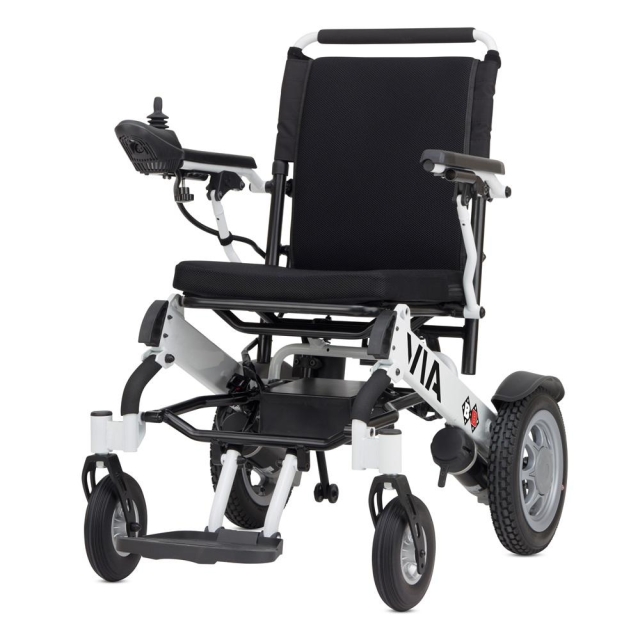 Elektro-Rollstuhl VIA faltbar 6 km/h, Sitzbreite 43 cm