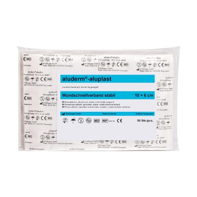aluderm-aluplast Pflasterzuschnitte stabil 5 m x 6 cm Wundpflaster in Abschnitten