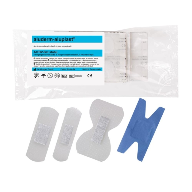Activ-Set stabil aluderm-aluplast Sortiment 10 Stück Pflaster-Active-Set
