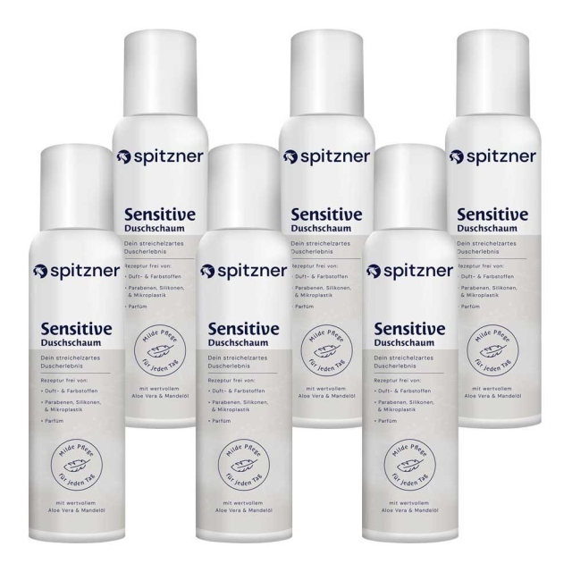 Duschschaum Sensitive 6 x 150 ml