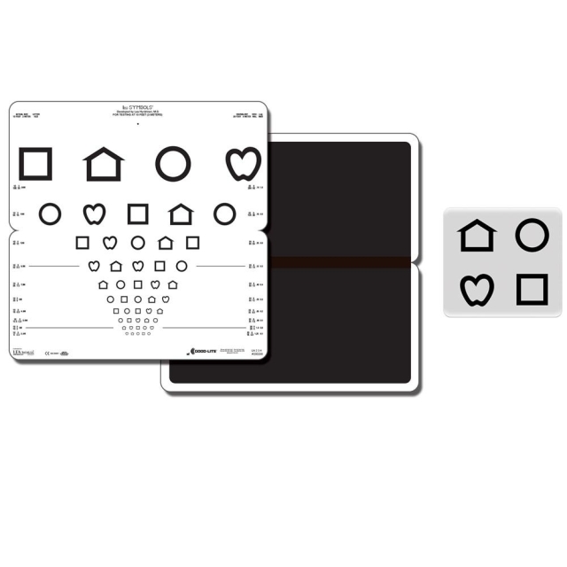Falttafel LEA-Symbole, 10 Linien, 3 m