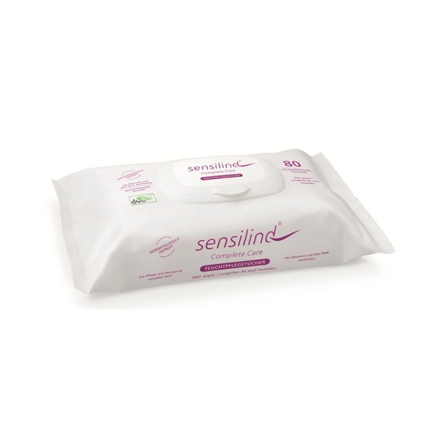 sensilind® Feuchtpflegetücher Flowpack 80 Stück