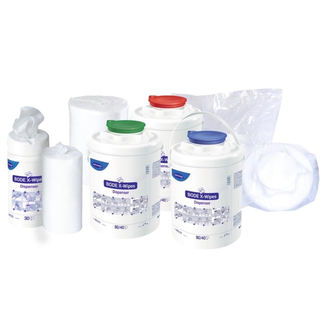 Bode X-Wipes Vliesrollen Universell einsetzbare Wipes für maximale Sicherheit bei der Flächendesinfektion.