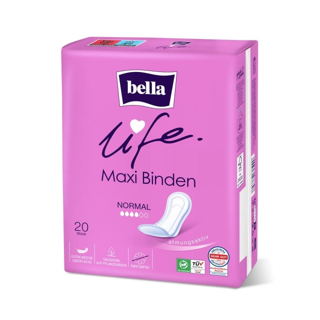 bella life Maxi Binden Normal 20 Stück