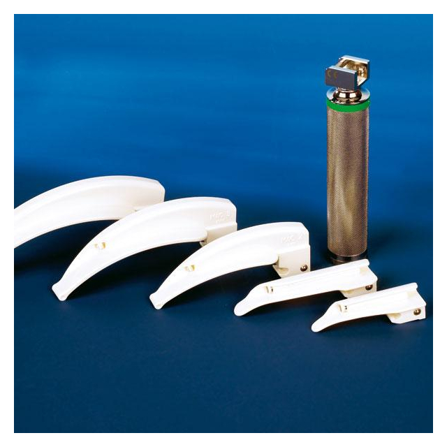 F-Light Blade Kaltlicht-Laryngoskopspatel Kunststoffspatel mit transparentem Lichtleiter