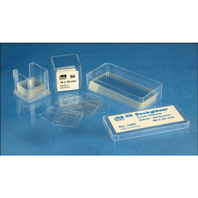 Deckgläser 26 x 21 mm 0,17 mm dick 10 Stück Laborgläser