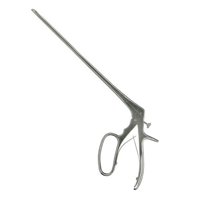 Biopsie Zange nach Tischler 2x6 mm oval Zange für die Gewebeentnahme 24 cm mit Innenfeder und Feststellschraube