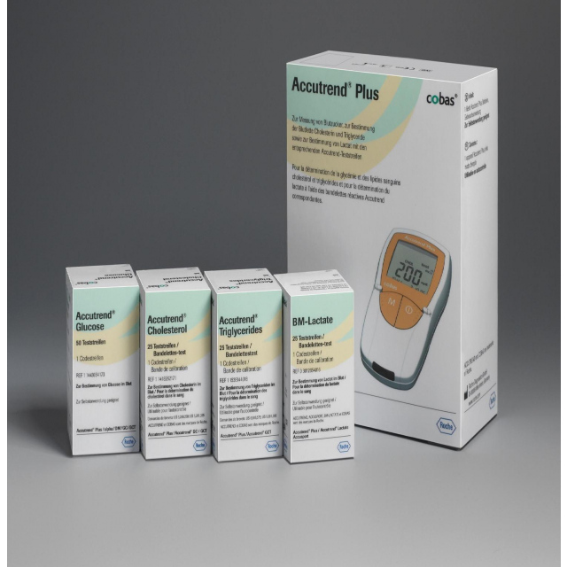 Accutrend Plus Schnellteststreifen System zur schnellen und einfachen Bestimmung von kardiovaskulären Risikofaktoren