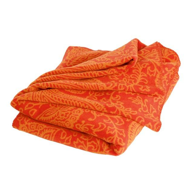 Paisley Decke orange
