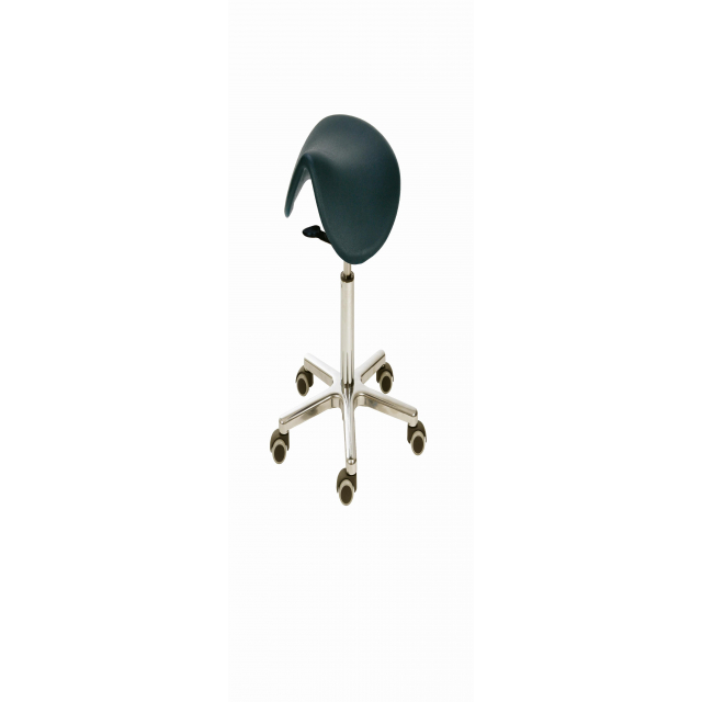 Sattelsitzhocker Modell 3470 PU schwarz Bewegtes Sitzen durch besondere Sitzmechanik