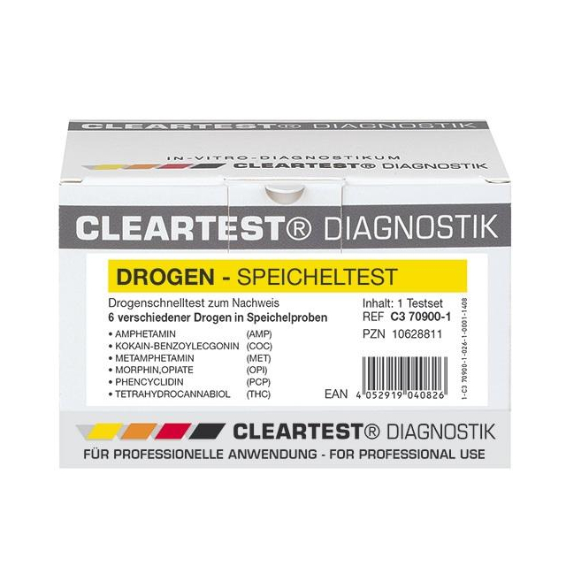 Cleartest Drogen-Speicheltest Sechsfach-Test