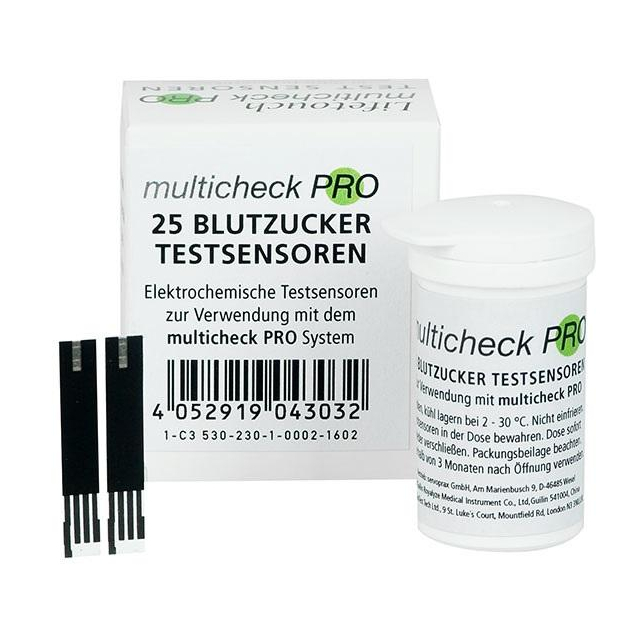 Lifetouch Multicheck PRO Sensoren Zuverlässige Messung von Blutzucker, Harnsäure und Cholesterol