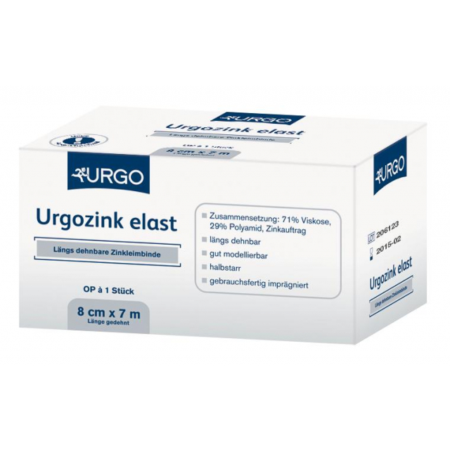 Urgozink elast Zinkleimbinde Längs dehnbare Zinkleimbinde