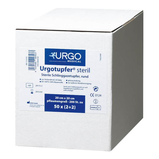 Urgotupfer Gebrauchsfertige Schlinggazetupfer aus Verbandmull
