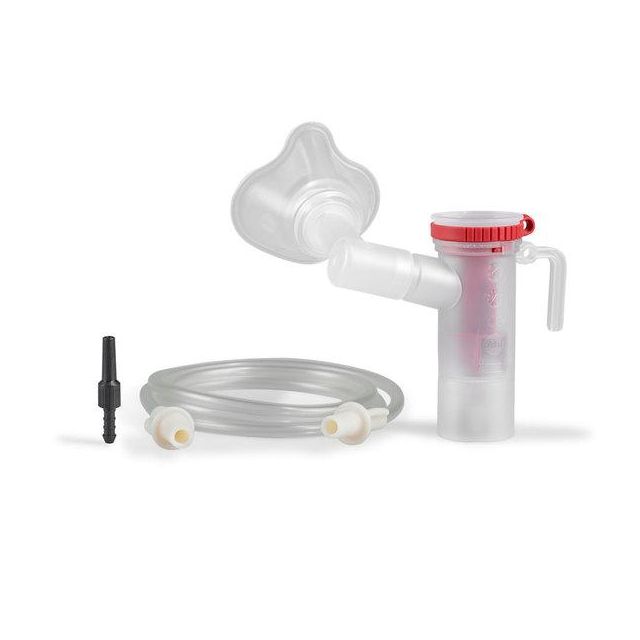LC Plus Baby Vernebler Mit Baby Winkel, Baby Maske Größe 2, Schlauchadapter und Anschlussschlauch