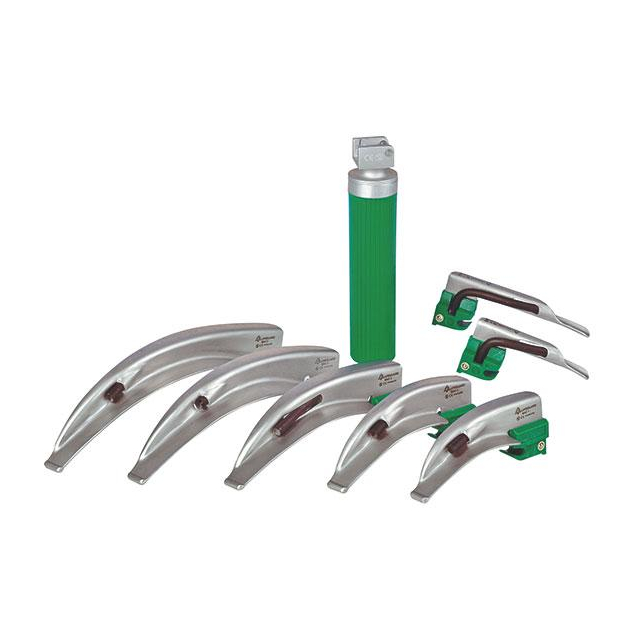Cold Blade LED ECO-Set Laryngoskop-Set inklusive Laryngoskopspatel, Kaltlichtgriff, Rolltasche