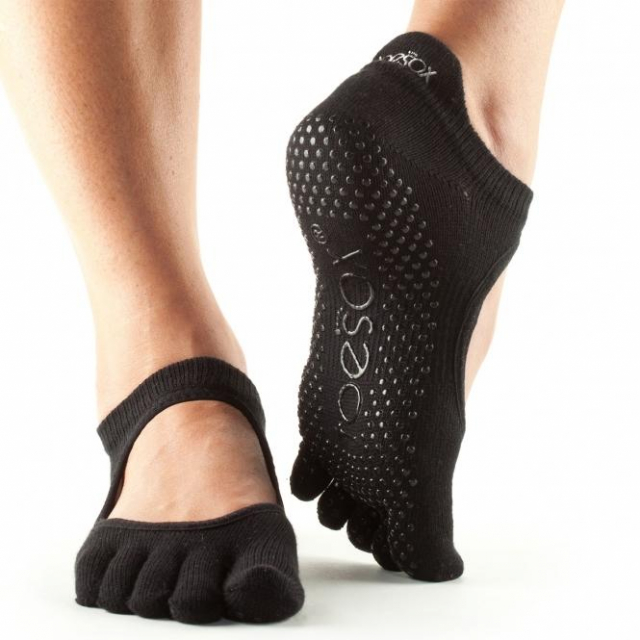 ToeSox Full-Toe Bellarina Black