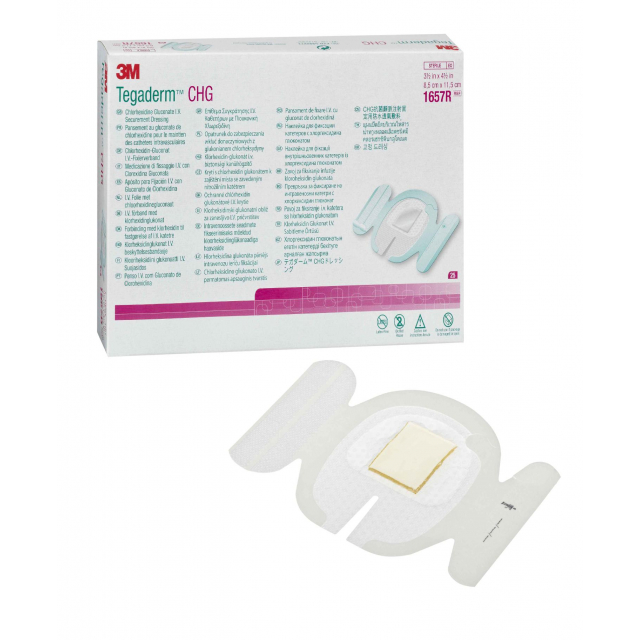 Tegaderm CHG I.V. 8,5 x 11,5cm 25 St. Transparentverband