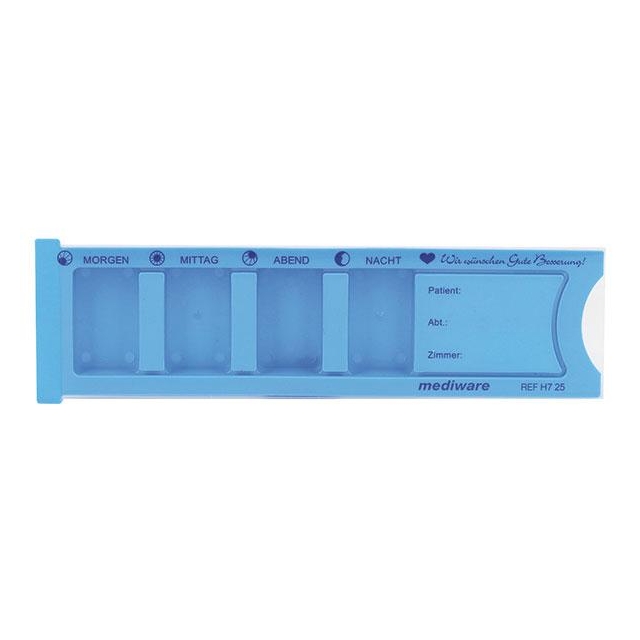 Medikamentendispenser mit Schiebedeckel