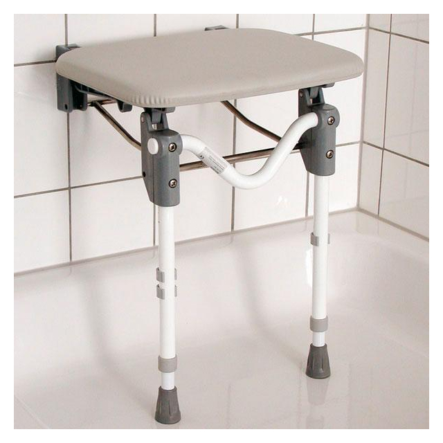 Duschklappsitz mit gepolstertem Sitz
