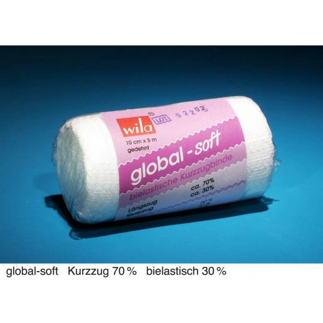 Kurzzugbinde global-soft bielastisch