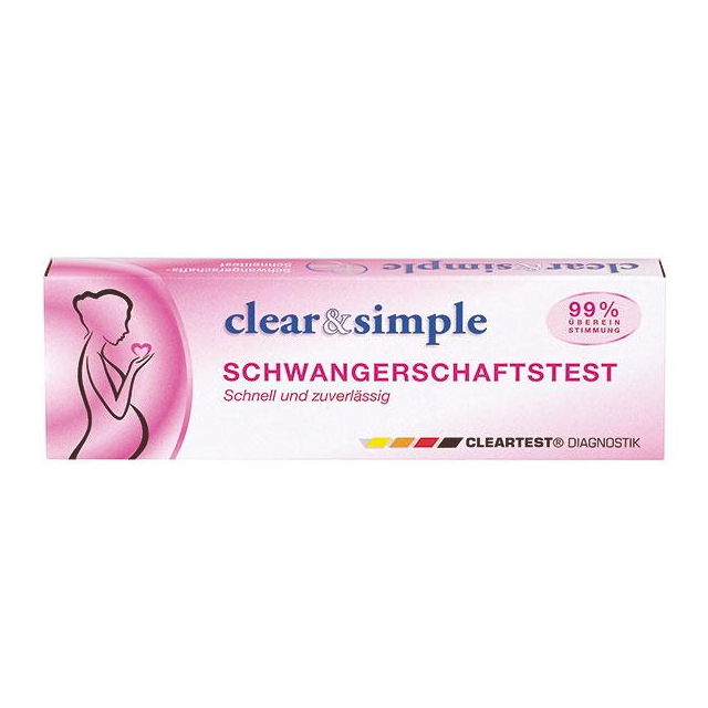 Clear & Simple HCG Midstream Schwangerschaftstest
