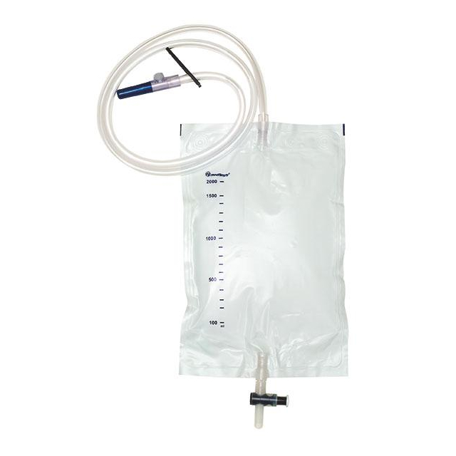 Urinbeutel 2 Liter steril mit Einlaufventil