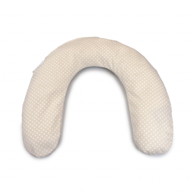 Bezug für Frühchenkissen klein Punkte beige Ersatzkissenbezug von Theraline