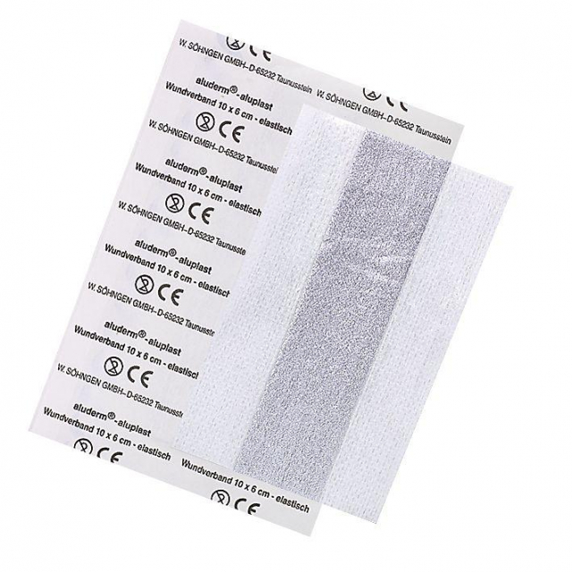 aluderm-aluplast elastisch Wundverbandpflaster in Abschnitte Pflaster-Abschnitte