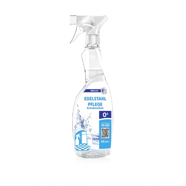 MEDIzid O6 Edelstahlpflege 500 ml Oberflächenreinigungsmittel von Meditrade