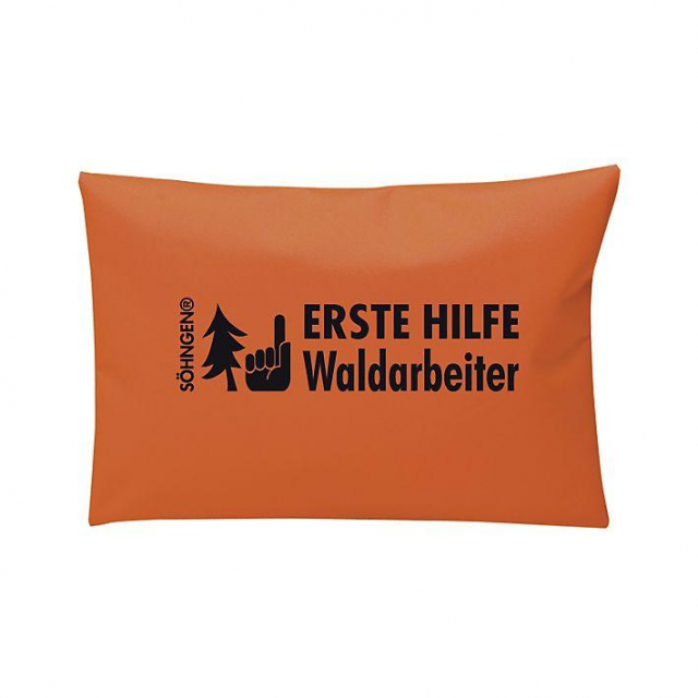Erste Hilfe Waldarbeiter-Set Nylontasche orange Notfall-Set Waldarbeiter