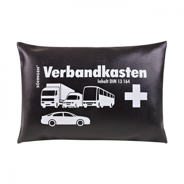 Kfz-Verbandkissen schwarz Füllung DIN 13164 Kfz-Verbandkasten
