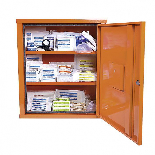 Eurosafe Verbandschrank Ind. Norm Plus orange, weiß, grün Verbandschrank Eurosafe Ind.  Norm Plus orange, weiß, grün