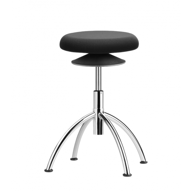 ERGO EG 3-5 V Hocker Aluminium poliert Comfortabler Sitzhocker mit festem Stand