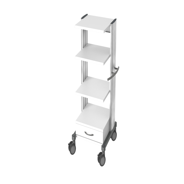 swingo 45 Gerätewagen Holz-Kunststoff Der profilstarke und robuste Gerätewagen