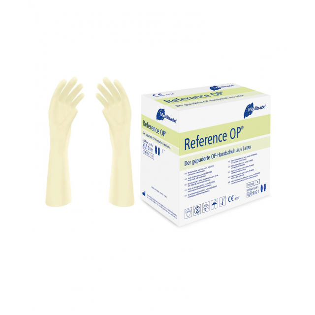 Reference OP-Handschuhe Gepuderte OP-Handschuhe aus Latex