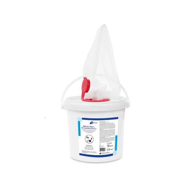 Medizid Alpha+ 70 Stück XXL Tücher Desinfektionstücher