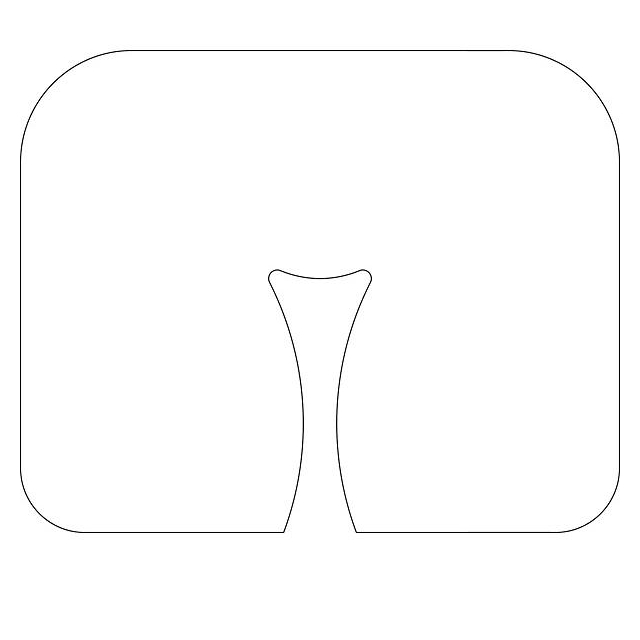 Nasenschlitztücher Spunlace Vlies 40x30,5 cm Kopfteil-Schonbezug Y-Ausstanzung 40x30,5 cm 100 Stück