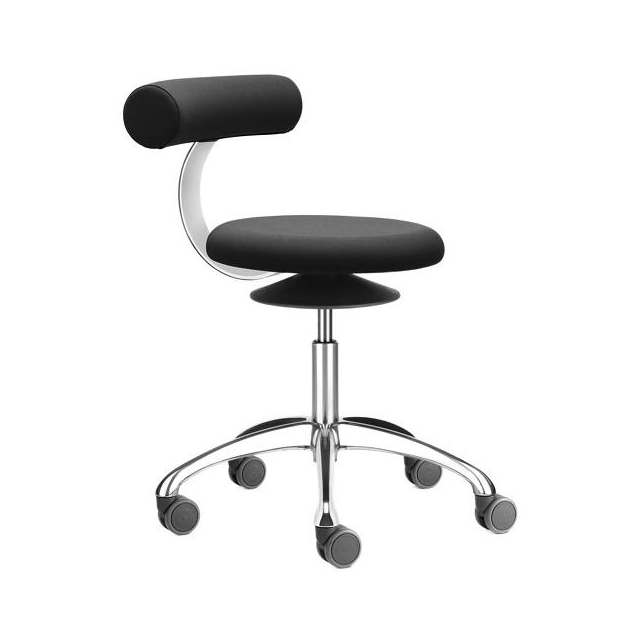 AOGO A Sitzhocker Rollhocker Alu poliert