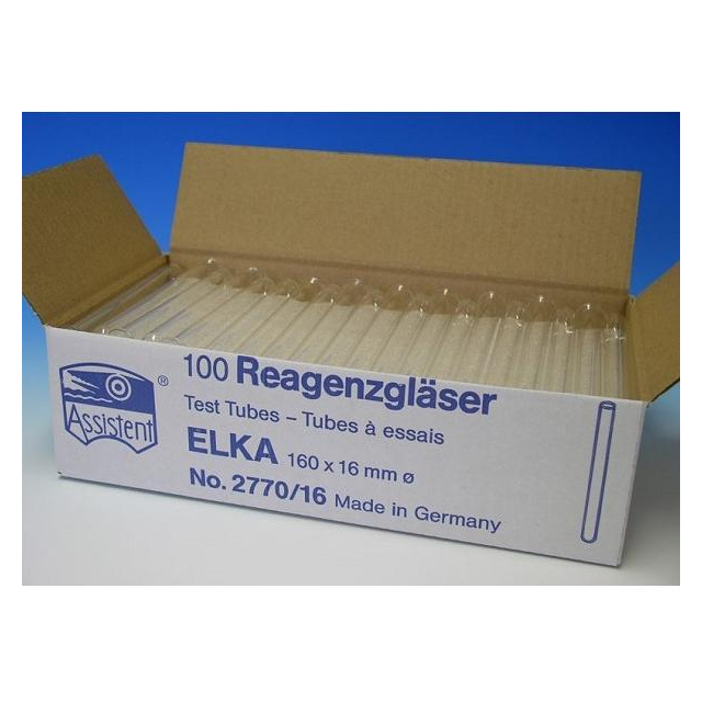 Reagenzgläser ELKA Laborgläser gebördelter Rand 100 Stück